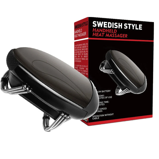Cordless Professional Vibration Massager with Heat, USB Charging for Body, Neck, Back, Face