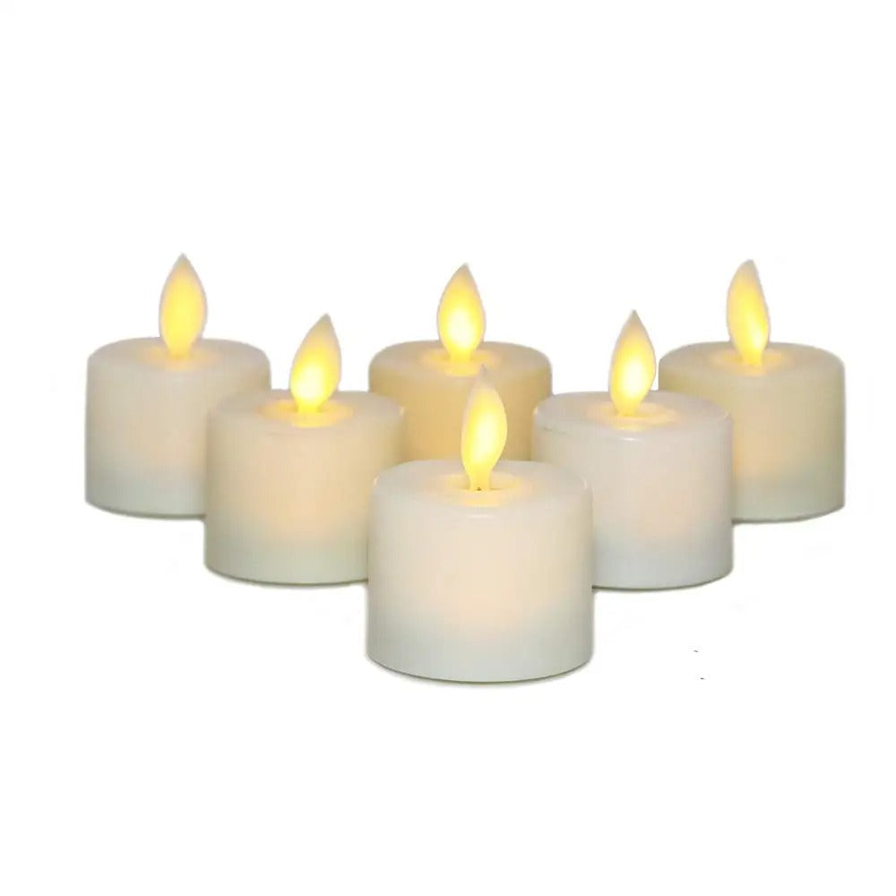 Realistic Flameless Candles Set of 6 with Remote Control