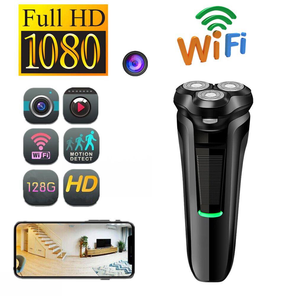 1080P HD WiFi Mini Shaver Razor Camera with Motion Detection