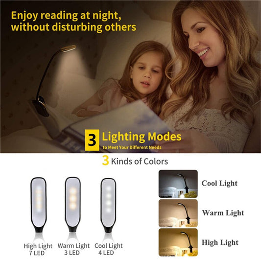 Reading Lamp with Book Clamp