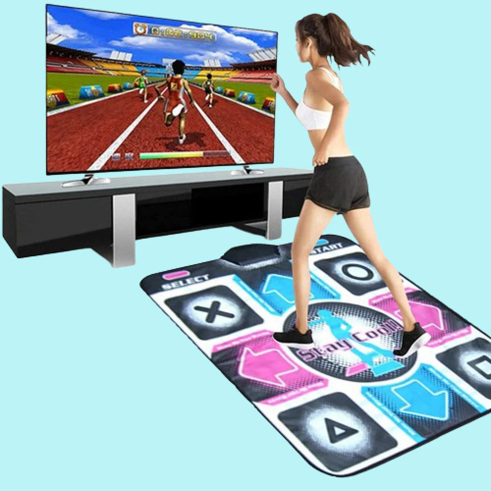 Interactive Dance Mat with Music and Motion Sensor for Fitness Training