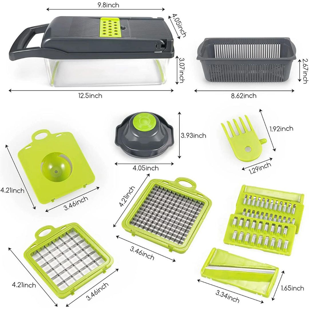 18-in-1 Vegetable Slicer with Multiple Cutting Options