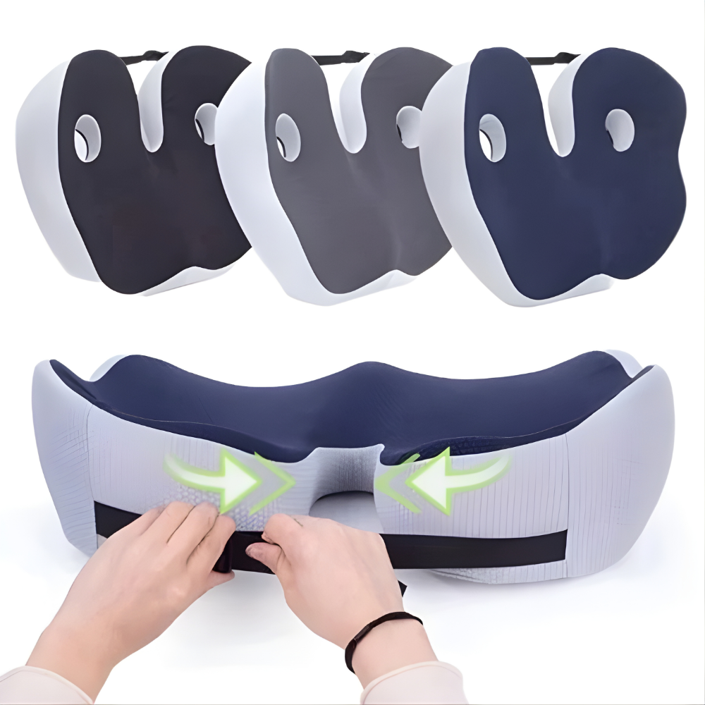 Adjustable Memory Foam Seat Cushion for Sit Bone Support