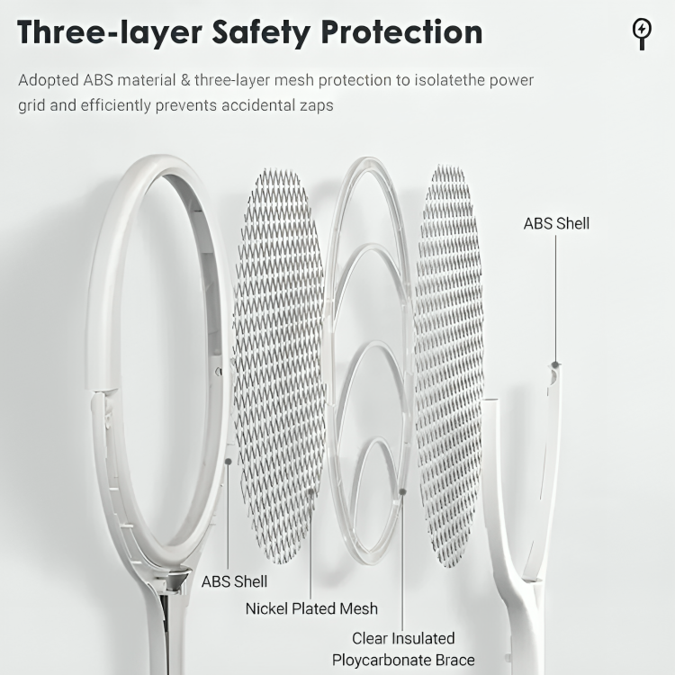 5 in 1 Bug Zapper Racket with Fast Charging Function