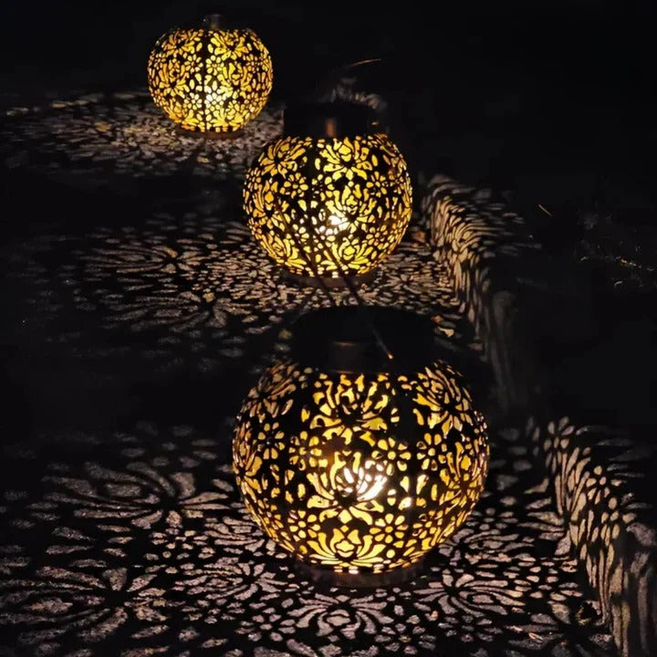 Weatherproof LED Solar Pendant Light for Outdoor Use