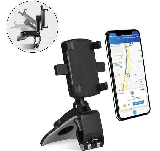 Universal 360 Degree Car Phone Holder, Adjustable Dashboard Mount