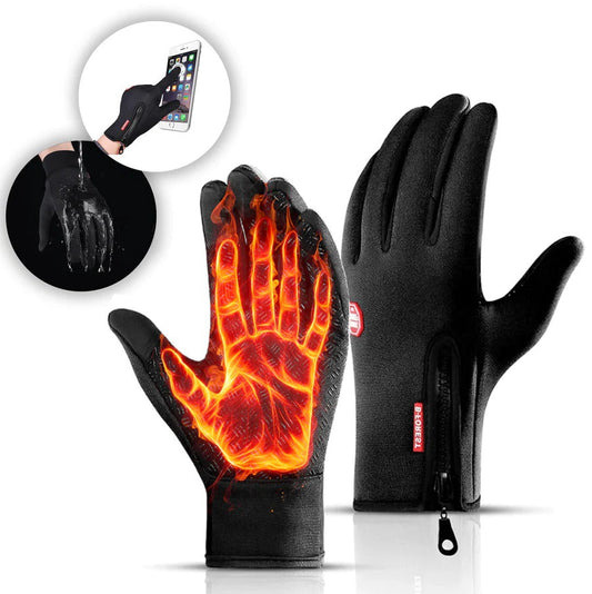 Unisex Touch Screen Winter Gloves, Thermal Insulated Design