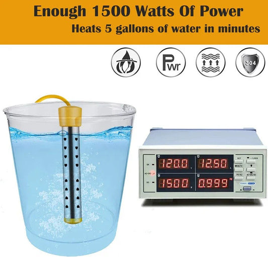 Portable Electric Immersion Water Heater for Home Use