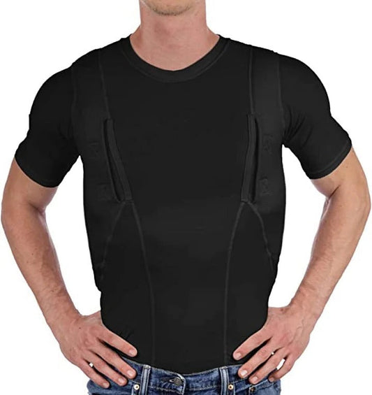 Concealed Leather Holster T-shirt for Men and Women