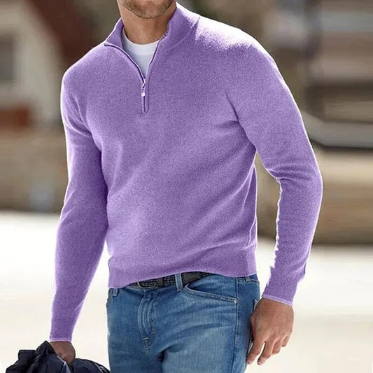 Men's Zipper Basic Sweater