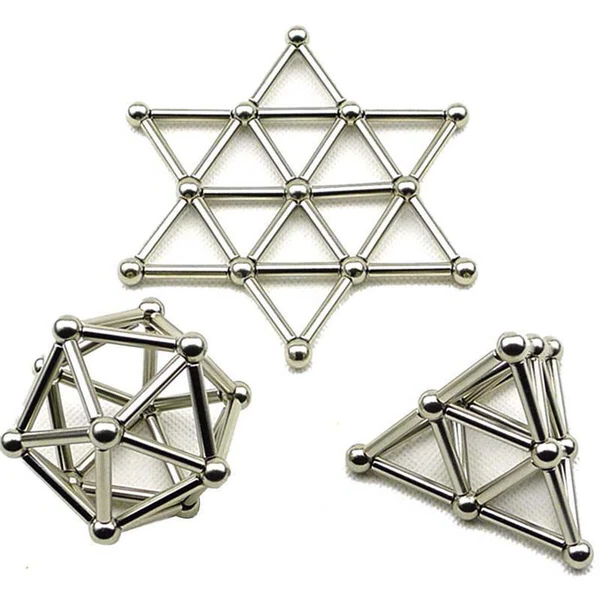 Magnetic Building Sticks and Balls for Creative Play