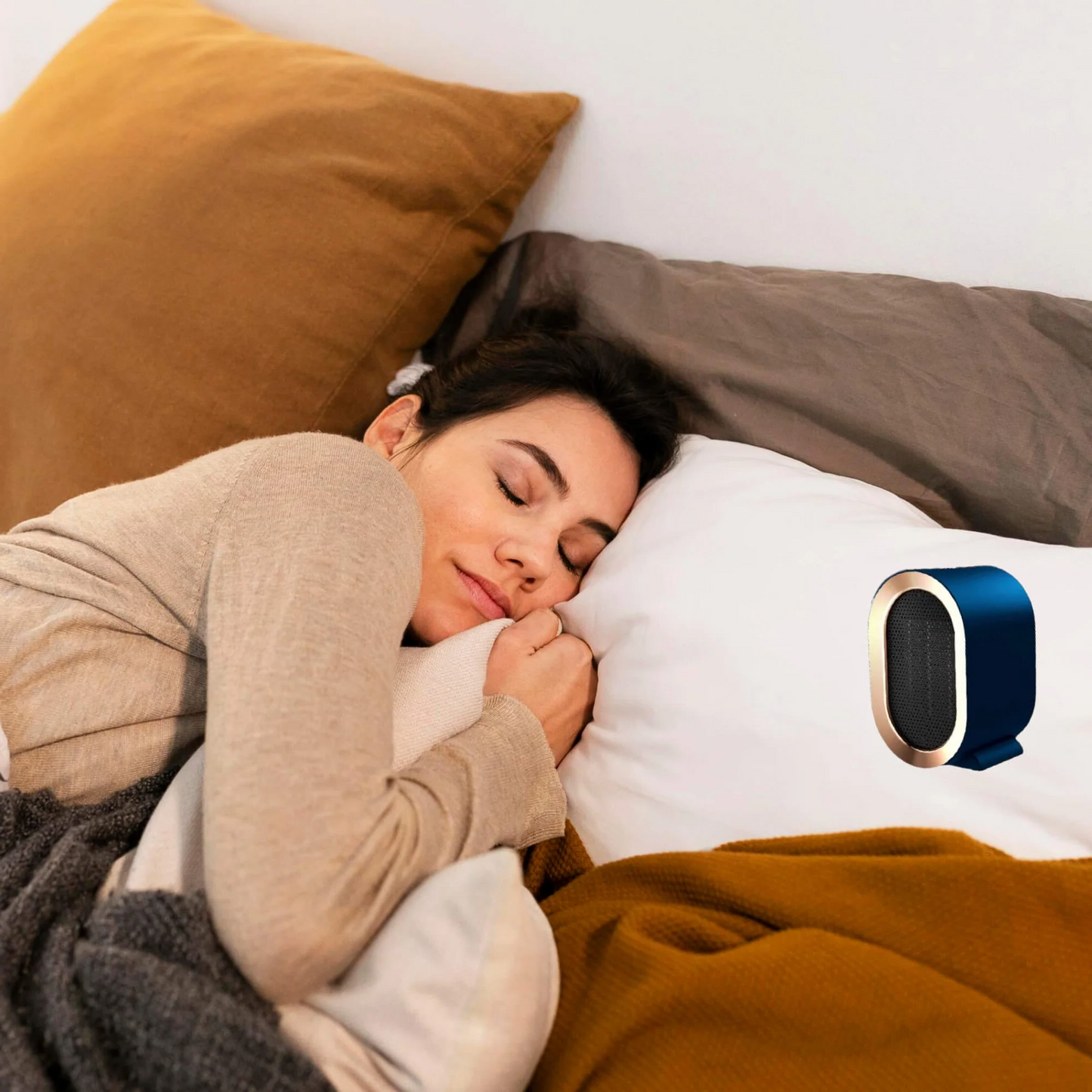 Small Portable Electric Heater, Energy Efficient Space Heater for Room