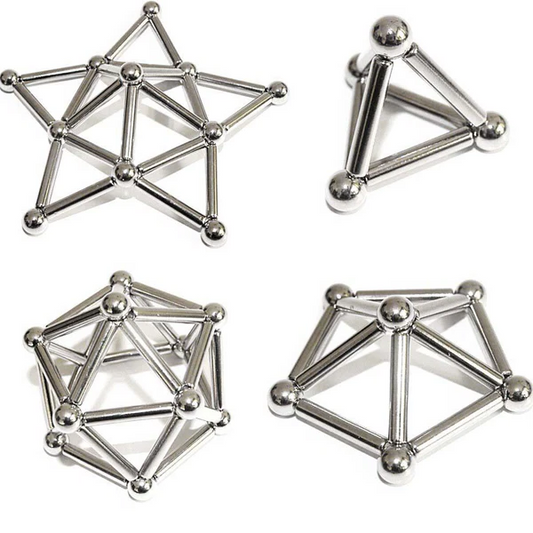 Magnetic Building Sticks and Balls for Creative Play