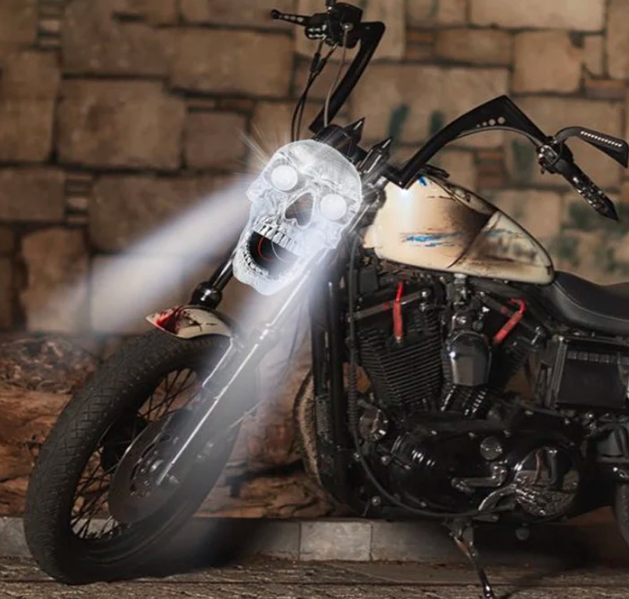 LED Motorcycle Skull Light