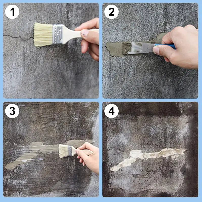 Transparent Waterproof Adhesive Coating for Exterior Walls and Bathroom Floor Cracks