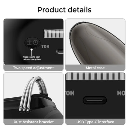 Cordless Professional Vibration Massager with Heat, USB Charging for Body, Neck, Back, Face