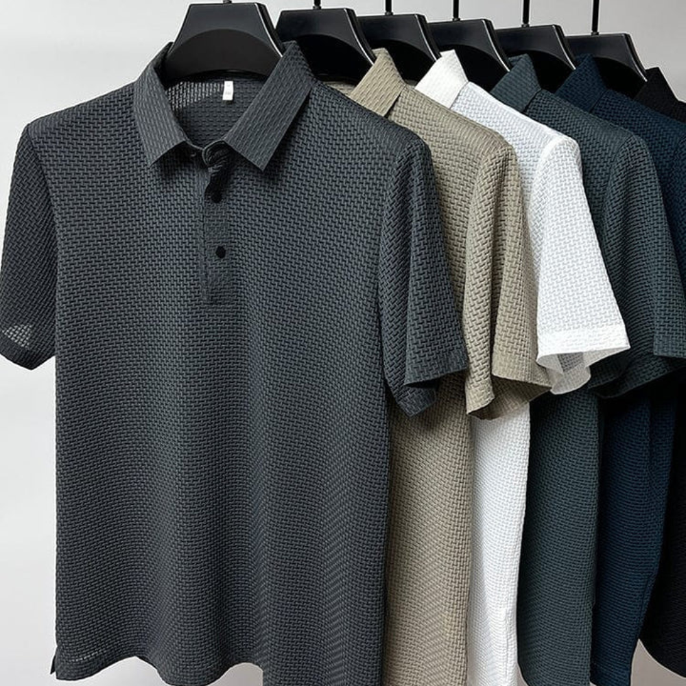 Riviero Men's Polo Shirt, Classic Fit and Comfortable Fabric