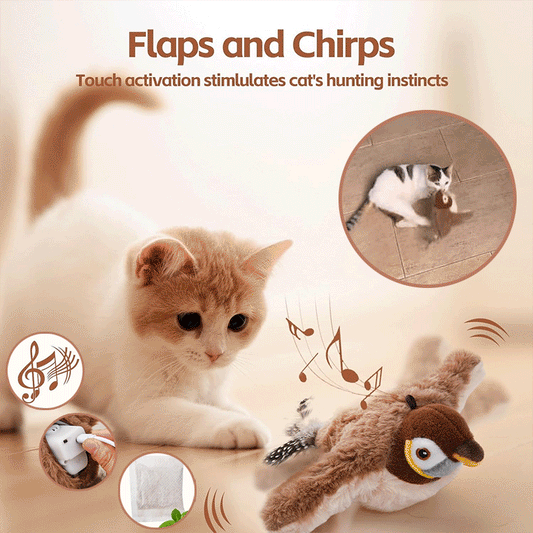 Interactive Bird Toy for Cats, ChirpBuddy