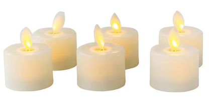 Realistic Flameless Candles Set of 6 with Remote Control