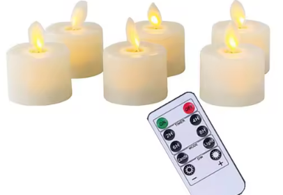 Realistic Flameless Candles Set of 6 with Remote Control