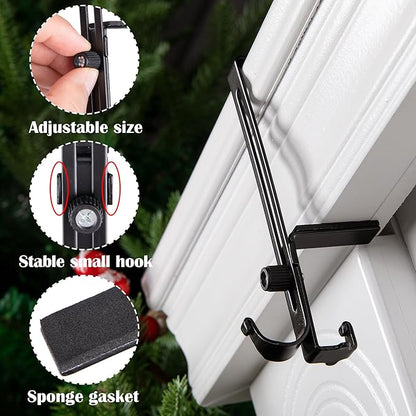 Heavy Duty Garland and Stocking Hangers, 2-in-1 Design