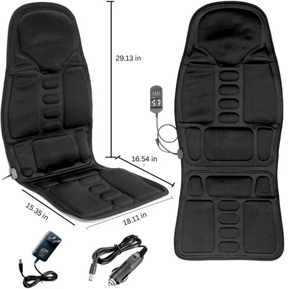Massage Chair Pad with 8 Modes, Heated Back and Neck Cushion