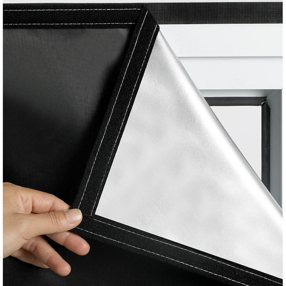Blackout Window Cover Shade, Adhesive Sun Blocking Design