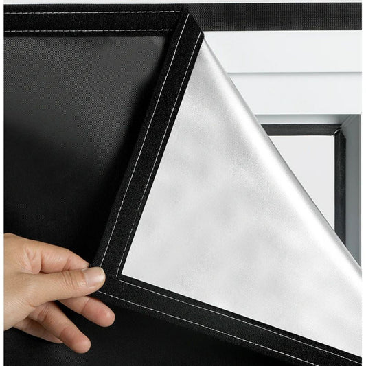 Blackout Window Cover Shade, Adhesive Sun Blocking Design