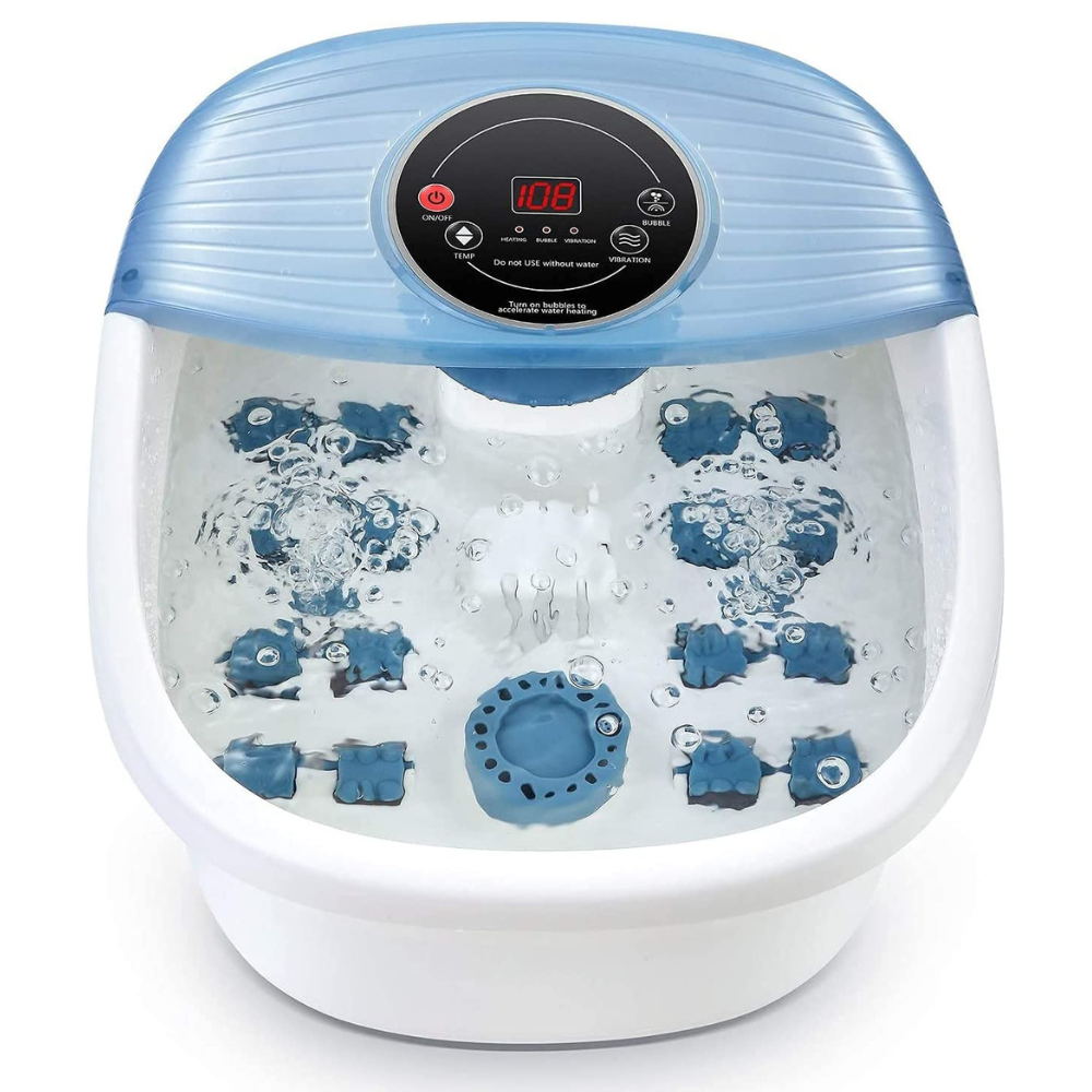 Temperature Controlled Foot Bubble Bath Massager with Vibration