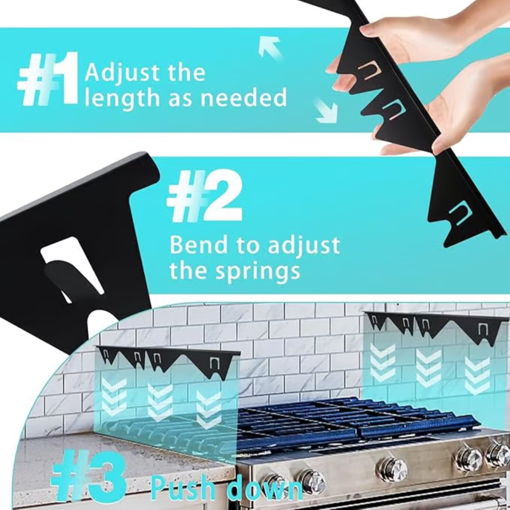 Adjustable Stove Gap Covers, GapLock Design