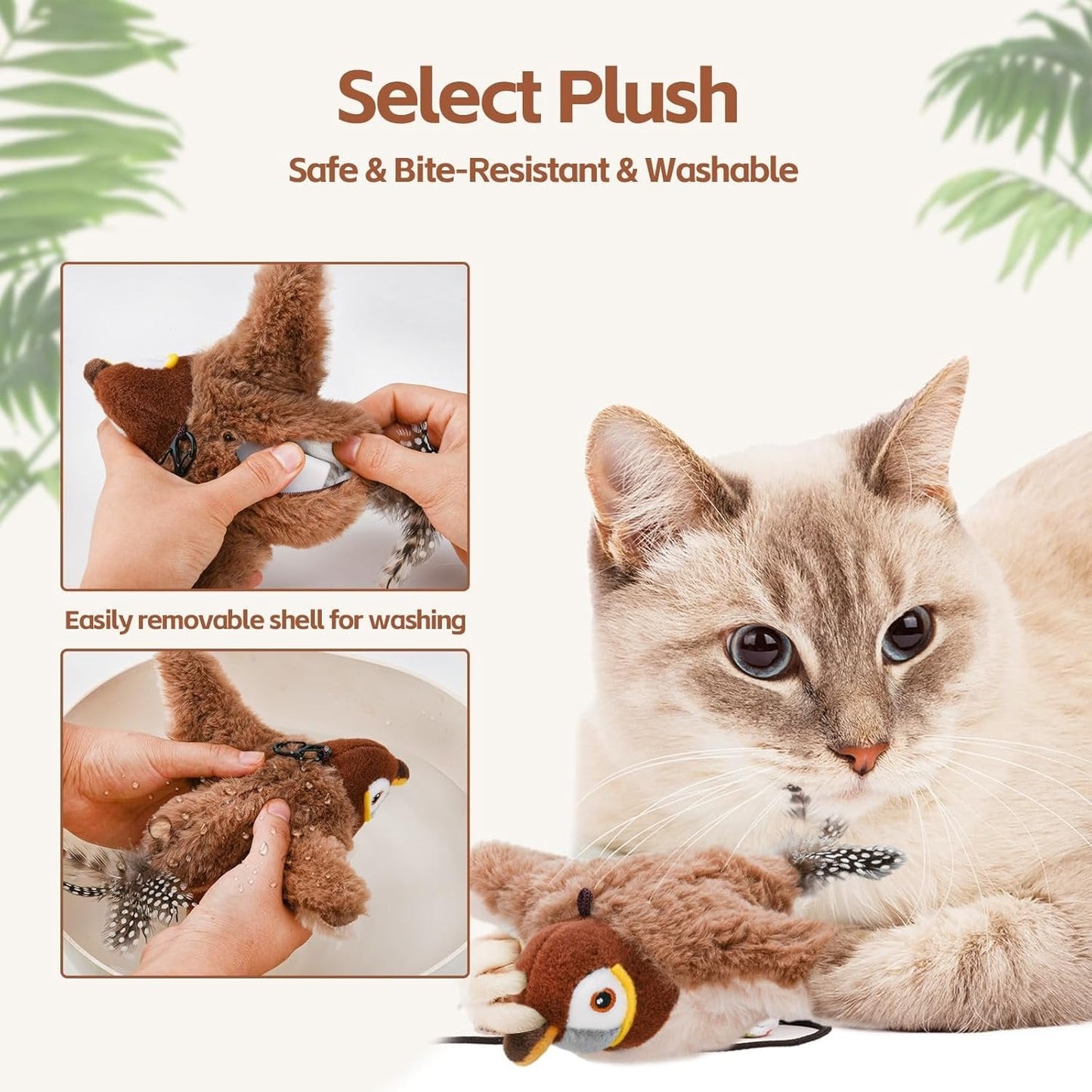 Interactive Bird Toy for Cats, ChirpBuddy