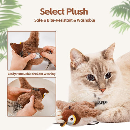 Interactive Bird Toy for Cats, ChirpBuddy