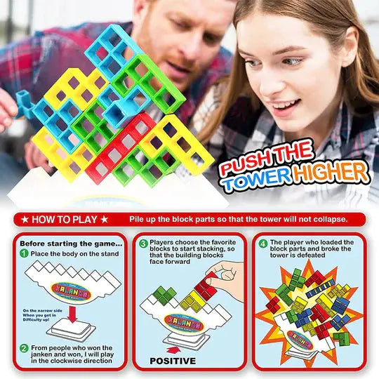 Swing Stack Tower Balance Toy marnetic