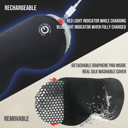 Rechargeable Heated Eye Mask for Relaxation and Comfort