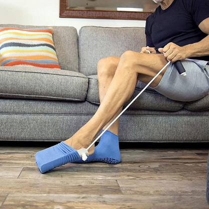 Sock Wearing Device for Elderly and Handicapped, No Bend Design