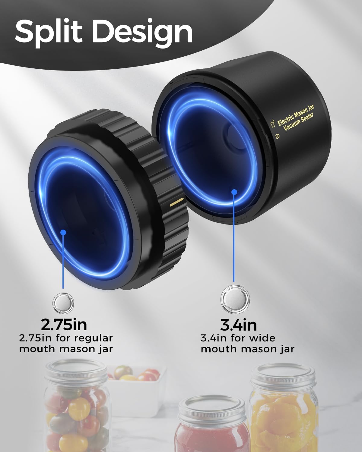 Electric Vacuum Sealer Kit for Mason Jars