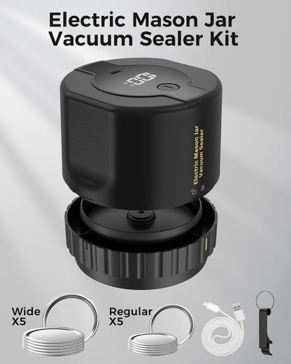 Electric Vacuum Sealer Kit for Mason Jars