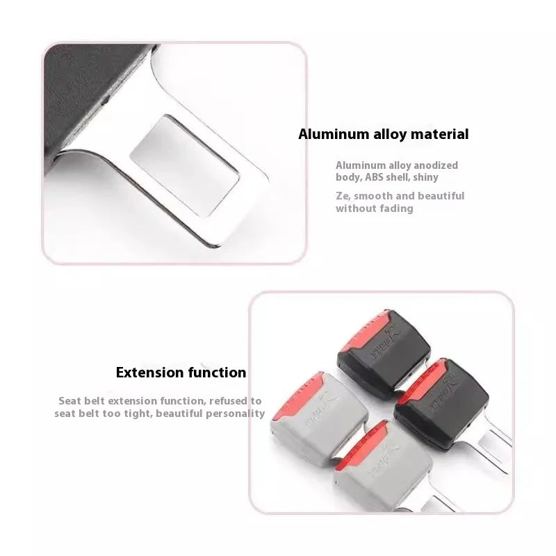 Universal Seat Belt Extender with Anti-Slip Design