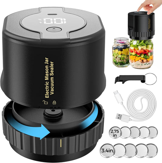 Electric Vacuum Sealer Kit for Mason Jars
