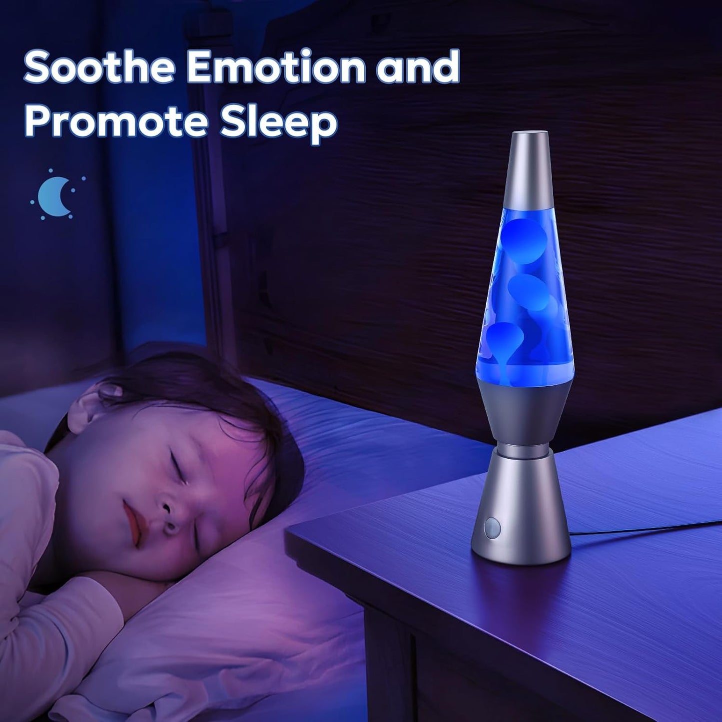 Lava Lamp with Colorful Wax and Bubble Motion