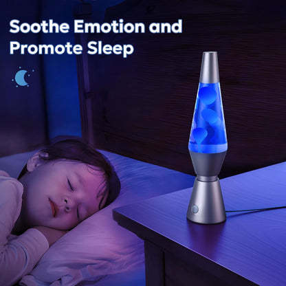 Lava Lamp with Colorful Wax and Bubble Motion