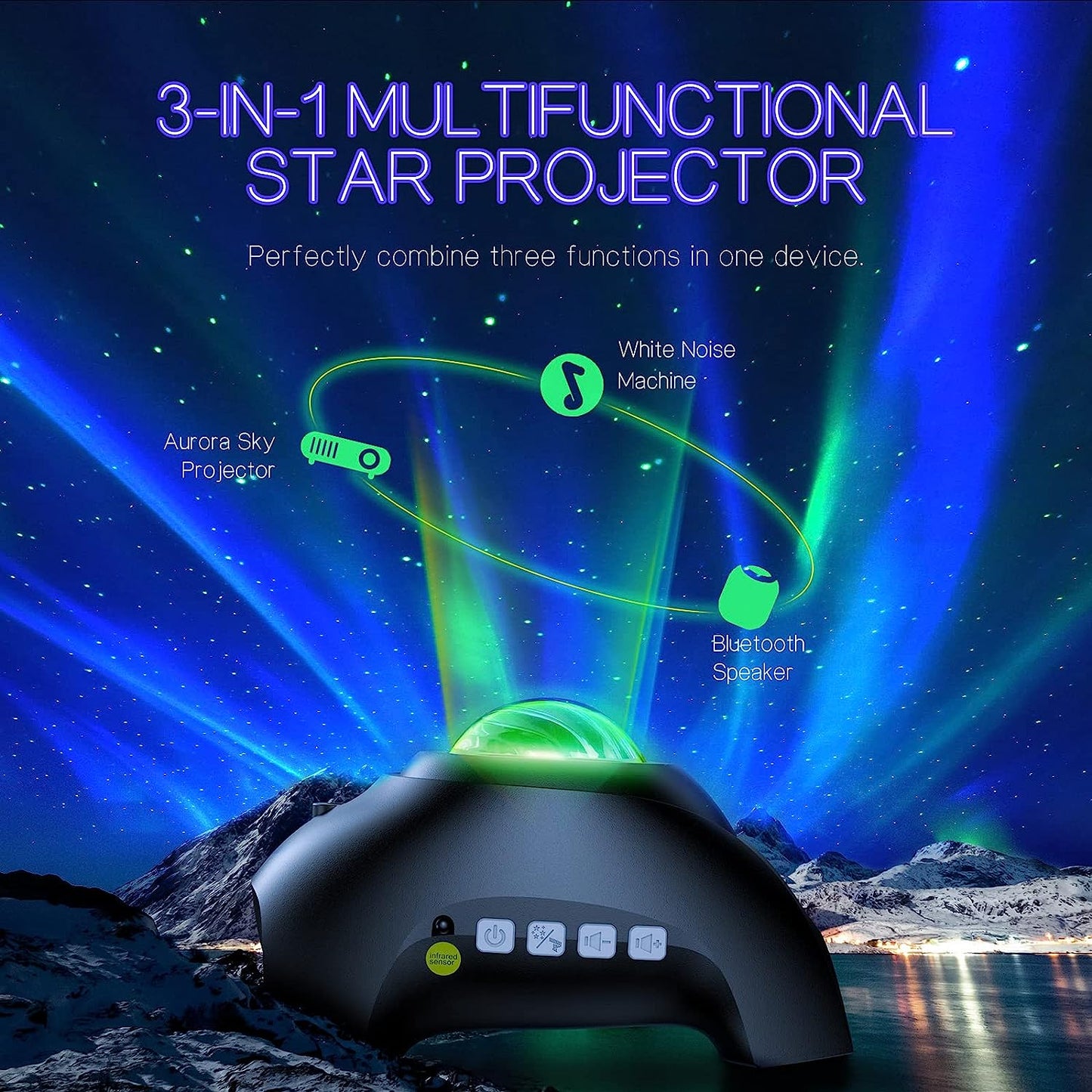 Northern Lights Projector, Aurora Light Show for Home Decor