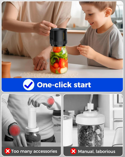 Electric Vacuum Sealer Kit for Mason Jars