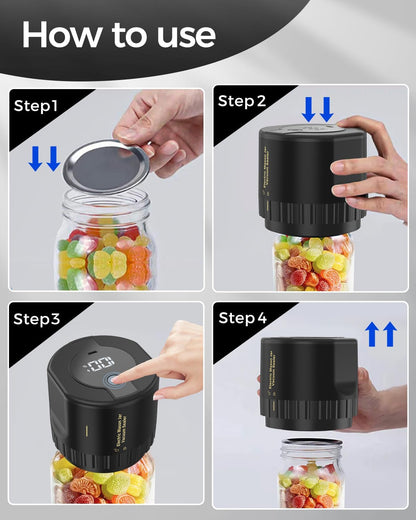 Electric Vacuum Sealer Kit for Mason Jars