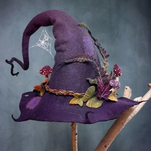Felt Witch Hats for Halloween Party Decorations