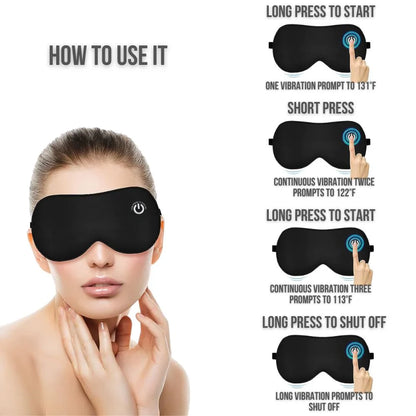 Rechargeable Heated Eye Mask for Relaxation and Comfort