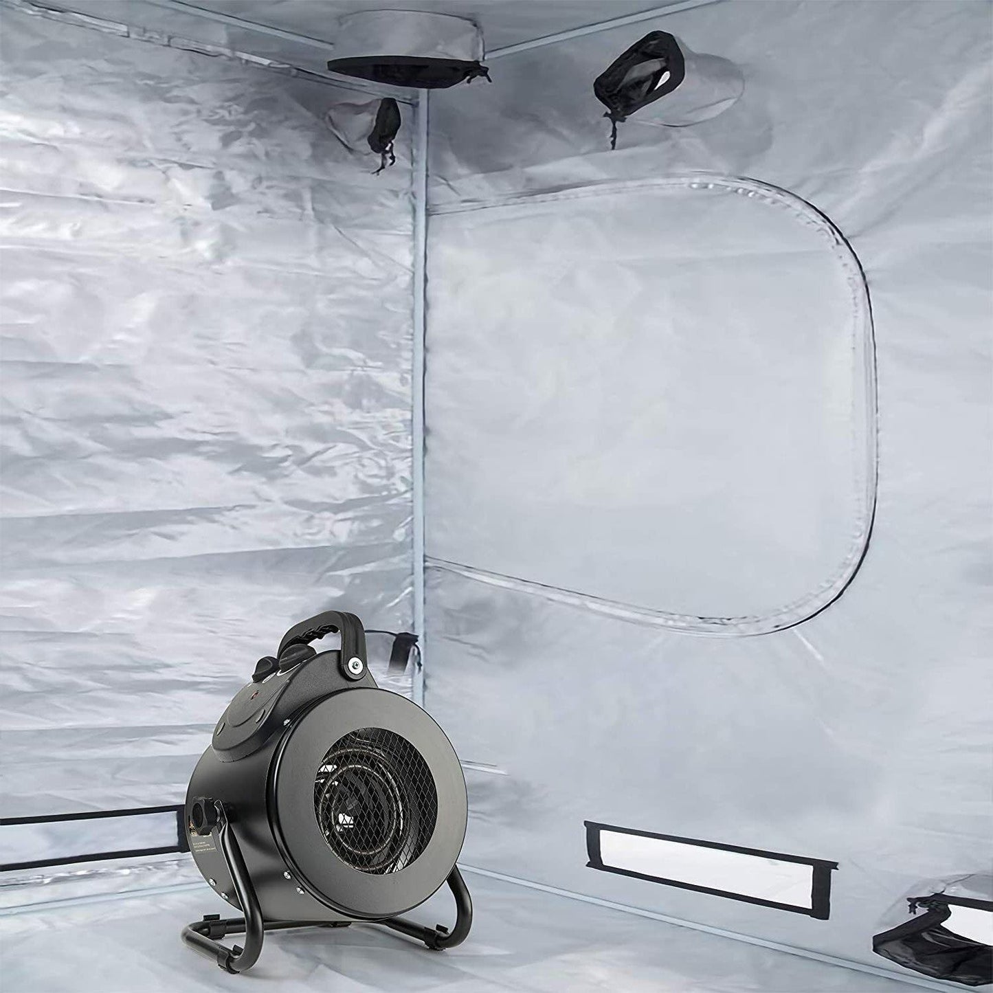 Electric Heater Fan for Greenhouse and Grow Tent, Fast Heating IPX4