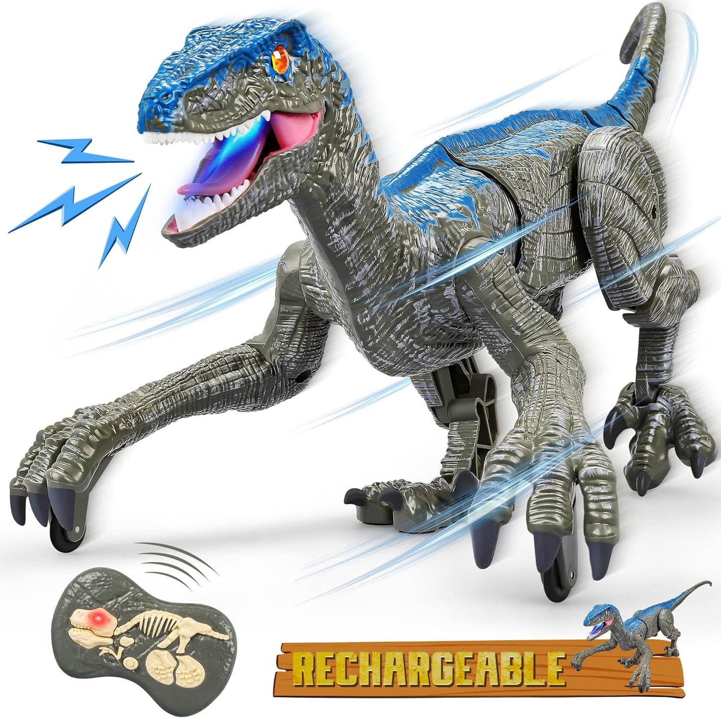 Remote Control Dinosaur Toy with Realistic Movements