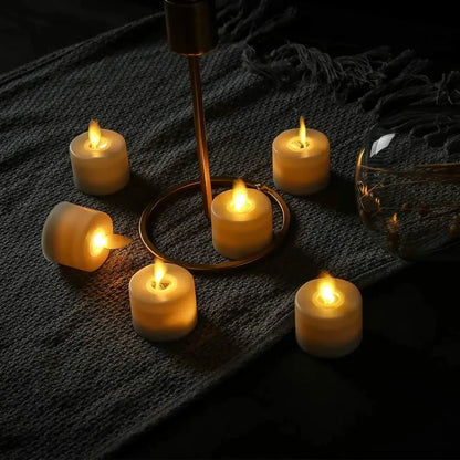Realistic Flameless Candles Set of 6 with Remote Control