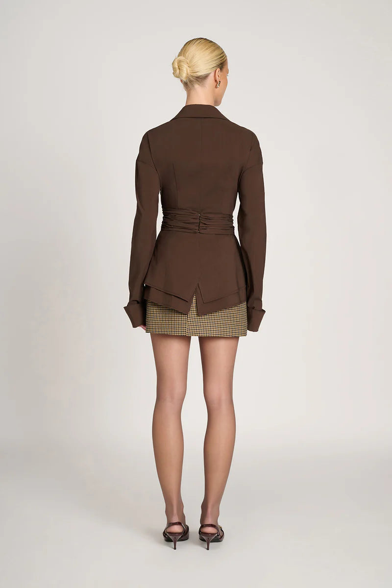 Draped Waist Shirt for Effortless Elegance and Waist Sculpting